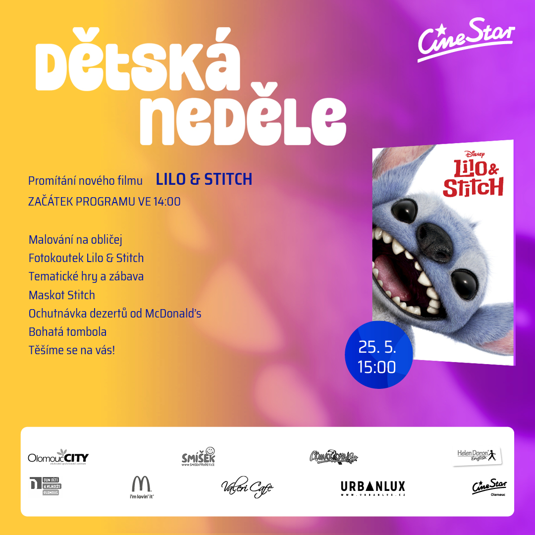 Dětská neděle v multikině CineStar