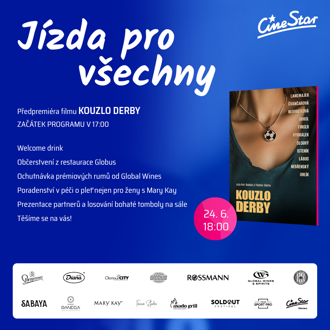 Jízda pro všechny s filmem Kouzlo derby