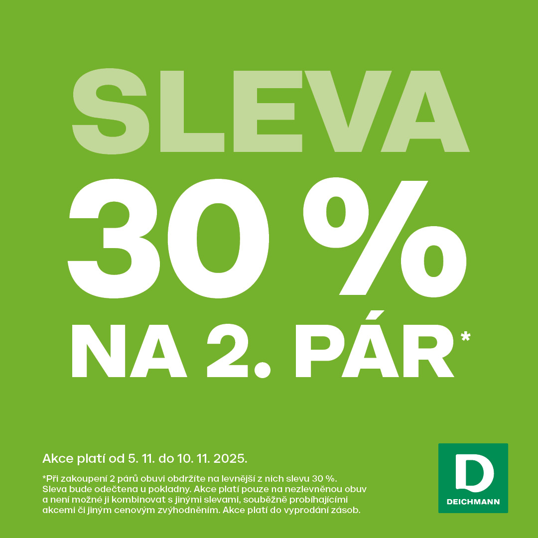 30% sleva na 2. pár