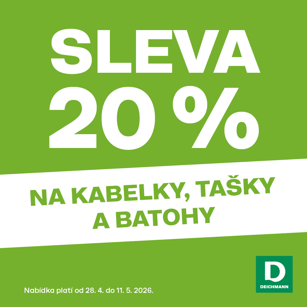 20% sleva u Deichmanna