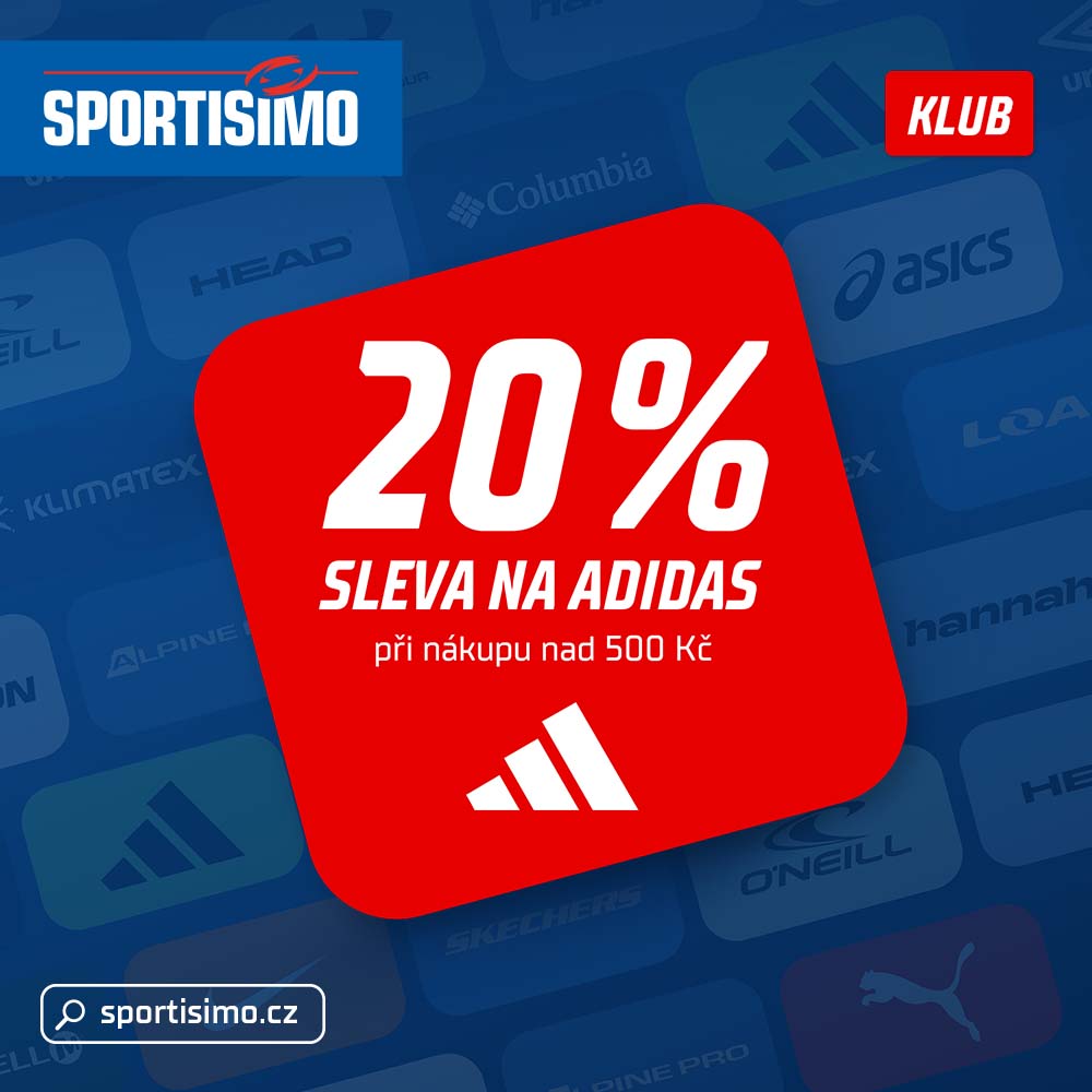 20% na adidas v SPORTISIMO